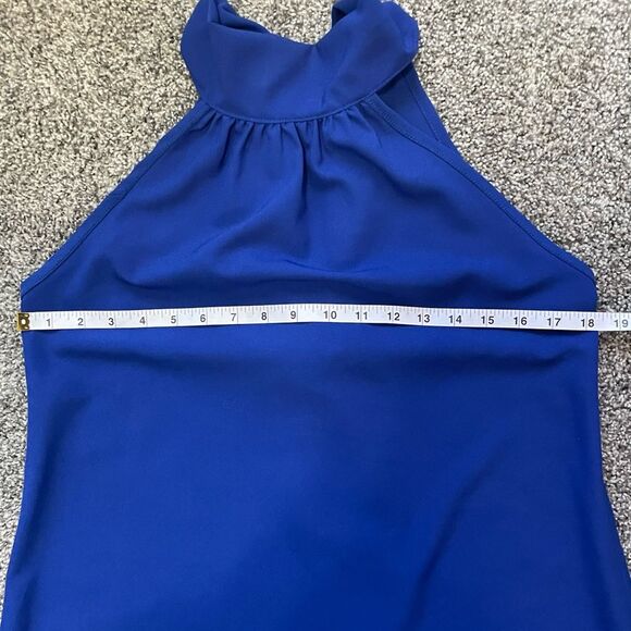 2hearts Royal blue Halter Dress tie dress size small - Picture 6 of 8